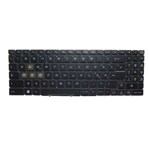 Laptop Blue Backlit Keyboard For MSI Modern 15 B5M B7M B7M-039XES 249XAE Black Italian IT No Frame New