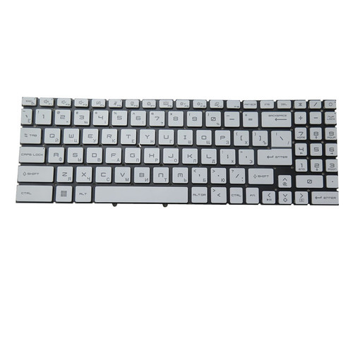 Laptop 3-Zone RGB Backlit Keyboard For MSI Modern 15 B11M B12H B12HW B12M B13M B11M-046CA Black Russian RU No Frame New