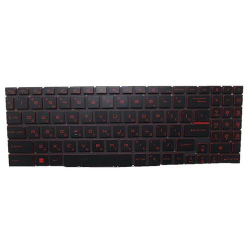 Laptop Red Backlit Keyboard Red Words For MSI Modern 15 B11M B12H B12HW B12M B13M B11M-046CA Black Russian RU No Frame New