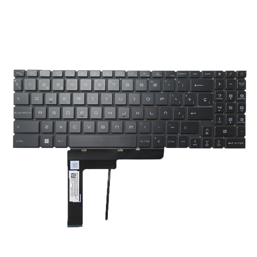 Laptop Per-Key RGB Backlit Keyboard For MSI Modern 15 B11M B12H B12HW B12M B13M B11M-046CA Black Spanish SP No Frame New