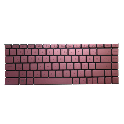 Pink Laptop Backlit Keyboard For MSI Modern 15 A11SB A11SBL A11SBU With Big Ctrl No Frame Turkish TR New