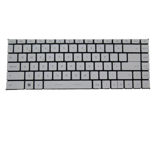 White Laptop Backlit Keyboard For MSI Modern 15 A4M A4MW A5M A5M-027NL With Big Ctrl No Frame Portuguese PO New