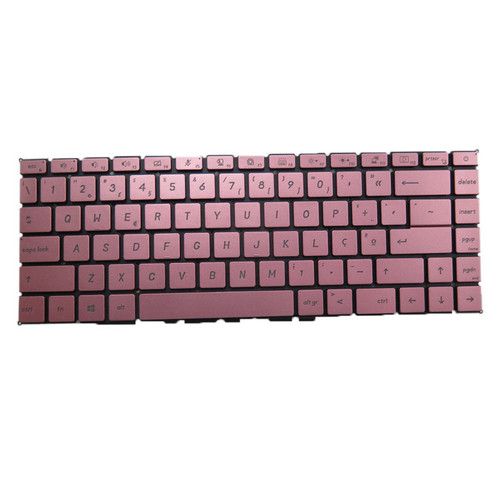 Pink Laptop Backlit Keyboard For MSI Modern 15 A10 10M A10RAS A10RBS With Small Ctrl No Frame Portuguese PO New