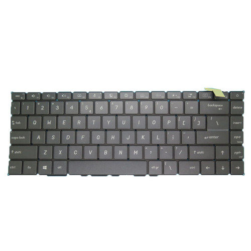 Gray-Black Laptop Backlit Keyboard For MSI Modern 15 A10 10M A10RAS A10RBS With Small Ctrl No Frame English US New