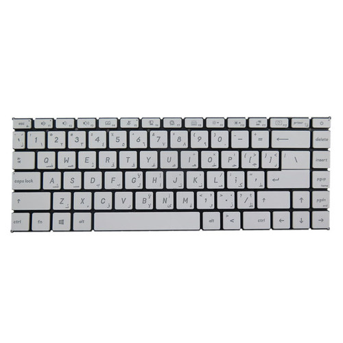 White Laptop Backlit Keyboard For MSI Modern 15 A10 10M A10RAS A10RBS With Small Ctrl No Frame Arabia AR New