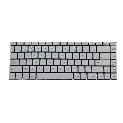 White Laptop Backlit Keyboard For MSI Modern 15 A10 10M A10RAS A10RBS With Small Ctrl No Frame Canada CA New