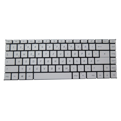 White Laptop Backlit Keyboard For MSI Modern 15 A10 10M A10RAS A10RBS With Small Ctrl No Frame German GR New