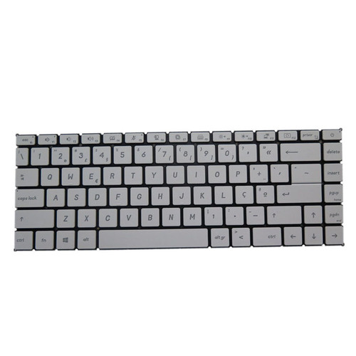 White Laptop Backlit Keyboard For MSI Modern 15 A10 10M A10RAS A10RBS With Small Ctrl No Frame Portuguese PO New