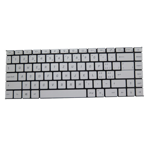 White Laptop Backlit Keyboard For MSI Modern 15 A10 10M A10RAS A10RBS With Small Ctrl No Frame Swiss SW New