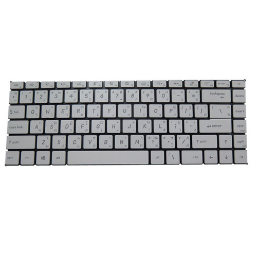 White Laptop Backlit Keyboard For MSI Modern 15 A10 10M A10RAS A10RBS With Small Ctrl No Frame Thailand TI New