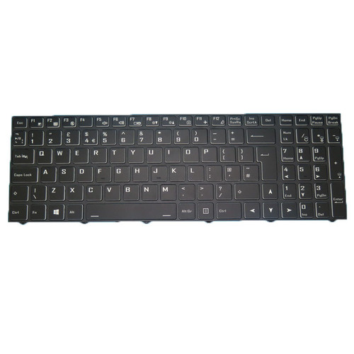 Laptop Keyboard For Skikk Saga 17 NP70HK RTX 3050 Ti Black With Backlit United Kingdom UK