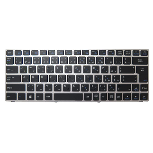 Laptop Backlit Keyboard For BTO X•BOOK 13CL24 N131BU Japanese JP Black With Silver Frame New