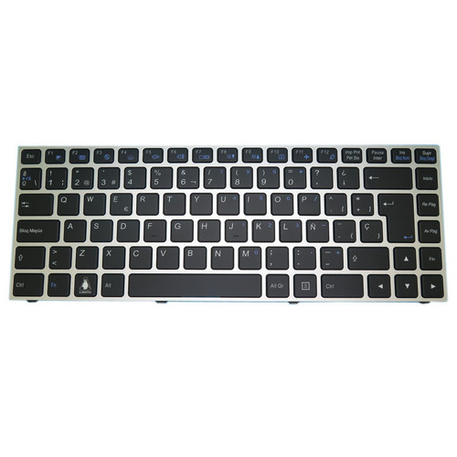 Laptop Backlit Keyboard For BTO X•BOOK 13CL24 N131BU Spanish SP Black With Silver Frame New