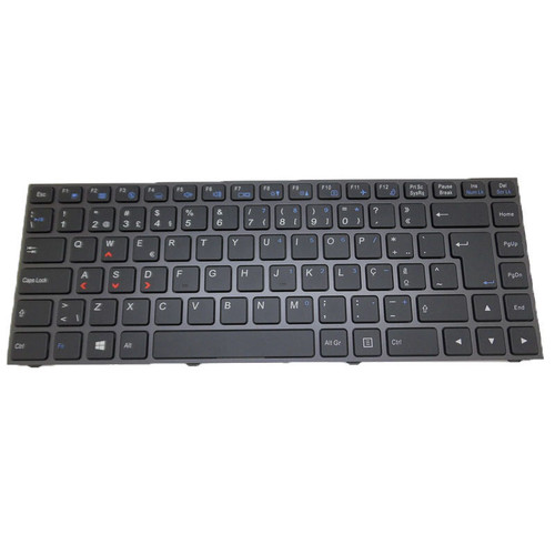 Laptop Backlit Keyboard For BTO X•BOOK 13CL824 N131WU Portuguese PO Black With Silver Frame New