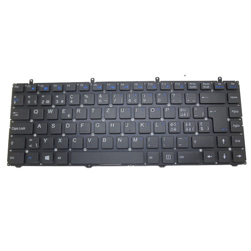 Laptop Keyboard For BTO X•BOOK 14CL18 W840SU Swiss SW Black No Frame New
