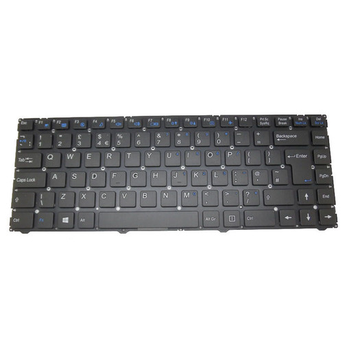 Laptop Keyboard For BTO X•BOOK 14CL19 W940AU United Kingdom UK Black No Frame New