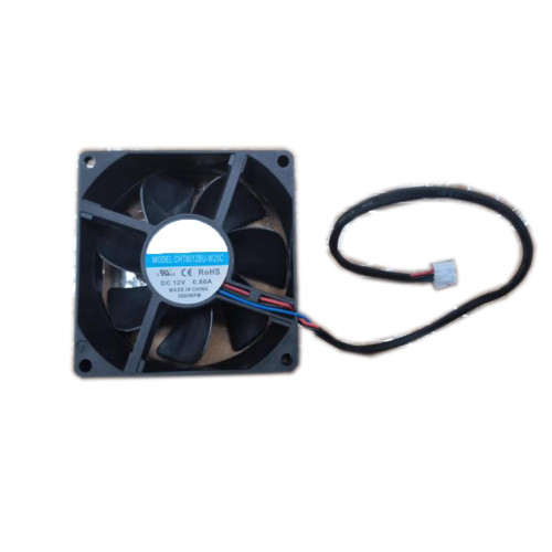 Cooling Fan For CCHV CHT8012BU-W25C DC12V 0.80A 8CM 3PIN New