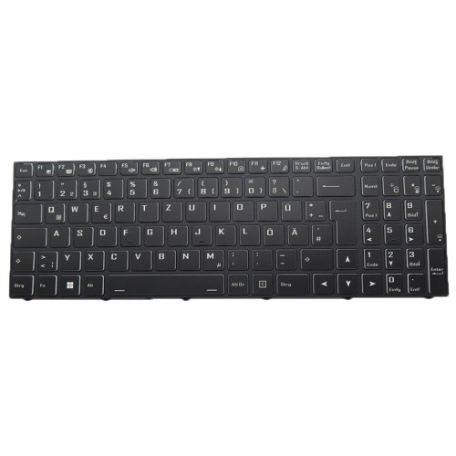 Black Black Laptop No Backlit Keyboard For BTO U·BOOK 17U1134 NS71MU German GR With Black Frame New