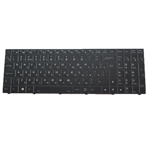 Black Laptop With Backlit Keyboard For BTO X·BOOK 15X1085 NP55DB Russian RU With Black Frame New