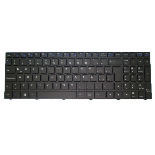 Black Laptop No Backlit Keyboard For BTO X·BOOK 17X1380 NP70RNA Latin America LA With Black Frame New