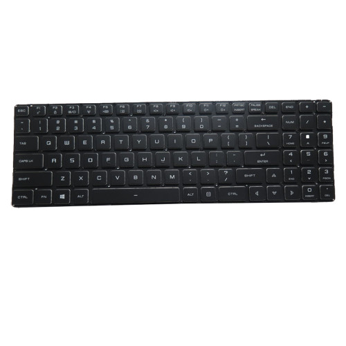 Laptop Single RGB Backlit Keyboard For BTO X·BOOK 15X1387 RTX4050 GM5PD5E English US Black No Frame New