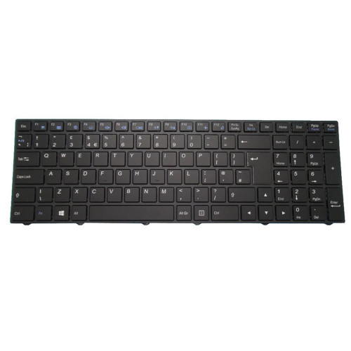 Laptop Backlit Keyboard For BTO 15CL09 N250PU United Kingdom UK Black With Black Frame New