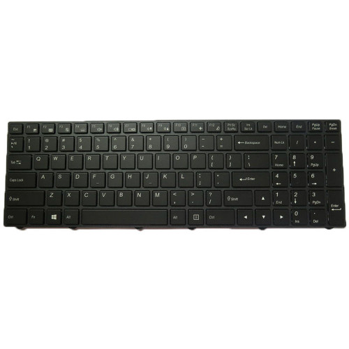 Laptop Backlit Keyboard For BTO 15CL09 N250PU English US Black With Black Frame New