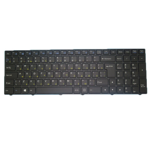 Laptop Backlit Keyboard For BTO 15CL32 N650DU Russian RU Black With Black Frame New