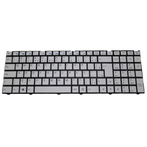 White Laptop Keyboard For BTO W·BOOK 15W975 P955RT1 Brazilian BR No Frame New