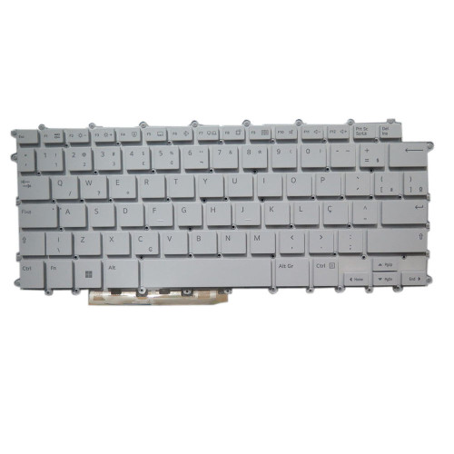 Laptop Backlit Keyboard For LG 14Z90R 14Z90R-G 14Z90R-K 14Z90R-N 14Z90R-Q Brazilian BR White No Frame New
