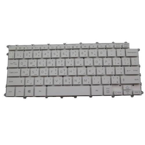 Laptop With Backlit Keyboard For LG 14Z90Q-K 14Z90Q-K.AAB6U1 14Z90Q-K.AAS7U1 14Z90Q-K.ADB9U1 Arabia AR White NO Frame New