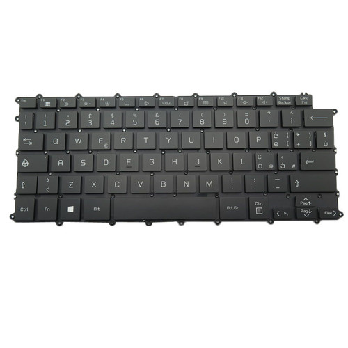 Laptop With Backlit Keyboard For LG 14Z90Q-G.AJ56A2 14Z90Q-G.AP54C2 14Z90Q-G.AR54C2 14Z90Q-GA5LK Italy IT Black NO Frame New