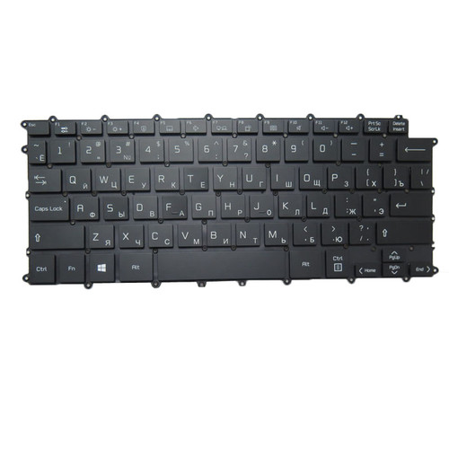 Laptop With Backlit Keyboard For LG 14Z90Q-G 14Z90Q-G.AA52A 14Z90Q-G.AA54A3 14Z90Q-G.AA54G/AA74A3/AA75A3 Russian RU Black NO Frame New