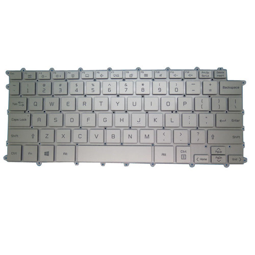Laptop With Backlit Keyboard For LG 14Z90T 14Z90T-G 14Z90T-V English US Silver NO Frame New