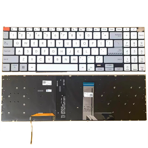 Laptop Keyboard For ASUS ASM21N63K0J5284 0KN1-G12K012 White Without Frame United States US
