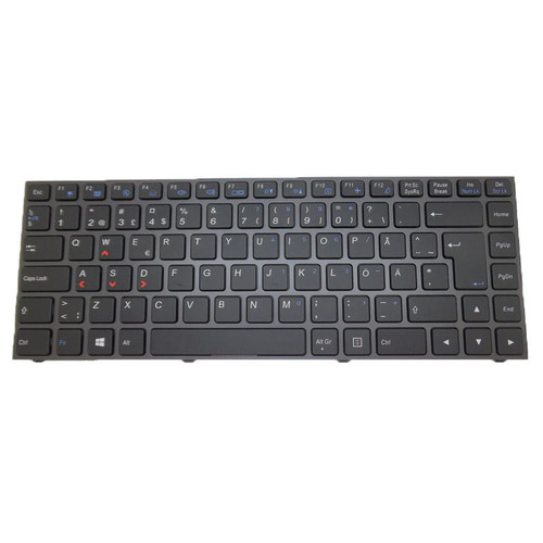 Laptop Backlit Keyboard For BTO X·BOOK 14CL76 P641RE Sweden SD Black With Gray Frame New