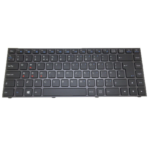 Laptop Backlit Keyboard For BTO X·BOOK 14CL76 14CL77 P641HJ P641HK1 United Kingdom UK Black With Gray Frame New