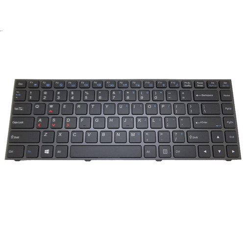 Laptop Backlit Keyboard For BTO U·BOOK 14U1034 N141CU English US Black With Brown Frame New