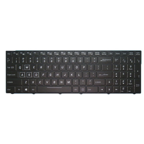Laptop RGB Backlit Keyboard For BTO X·BOOK 15CL871 N850EK1 English US Black With Frame New