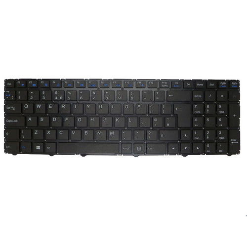 Laptop Keyboard For BTO V•BOOK 17CL08 W970LU United Kingdom UK Black Without Frame New