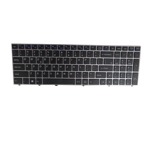 Laptop Keyboard For BTO V•BOOK 15CL07 W950TU United States US Black With Brown Frame New