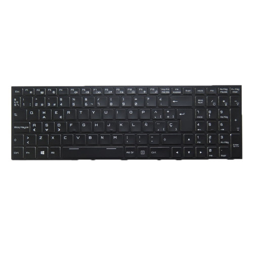 Laptop With Backlit Keyboard For BTO X•BOOK 15CL76 GTX1070 P651RS Spanish SP Black With Black Frame New