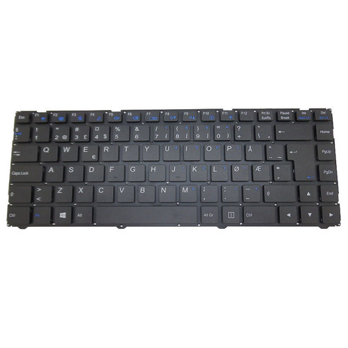 Laptop Keyboard For BTO U•BOOK 14CL23 N240JU Nordic NE Black No Frame New