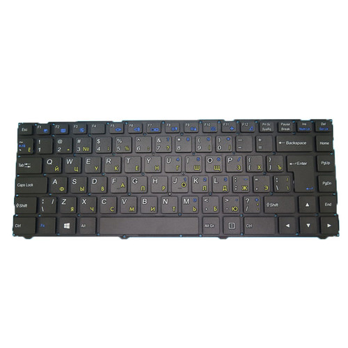 Laptop Keyboard For BTO U•BOOK 14CL824 N240WU Russian RU Black No Frame New