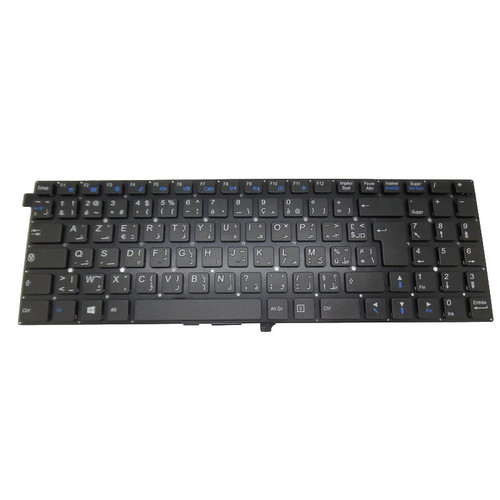 Laptop Keyboard For BTO U•BOOK 15CL17 W650SZ Arabic French ARFR Black No Frame New
