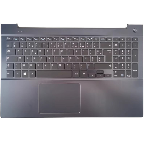 Laptop PalmRest&keyboard For Samsung NP870Z5G 870Z5G France FR With Touchpad Backlit Blue New