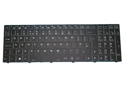 Laptop Keyboard For KEYNUX Epure I-NLGU P NL51GU United Kingdom UK With Frame With Backlit Black