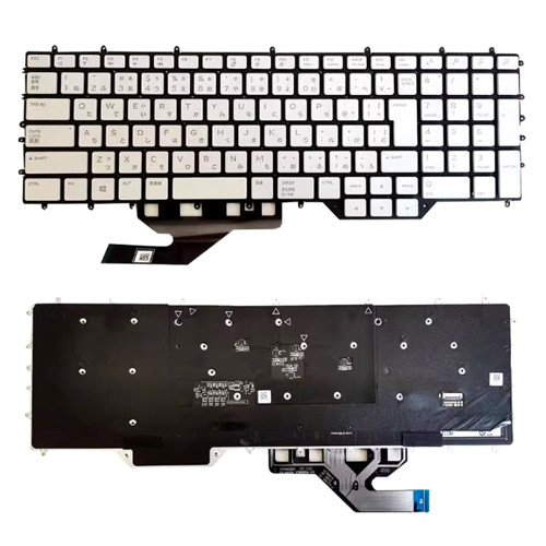 Laptop Keyboard For Alienware M17 R2 / M17 R3 / M17 R4 Japanese JP JA White With Backlit New