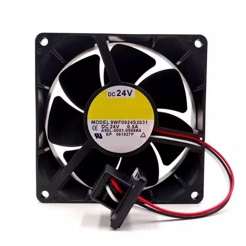 Cooling Fan For SANYO DENKI 9WF0924S2031 A90L-0001-0598 DC24V 0.5A 3Lines With Original Interface New
