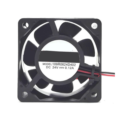 Cooling Fan For SANYO DENKI 60 109R0624D402 60*60*25MM DC24V 0.12A 2Lines New